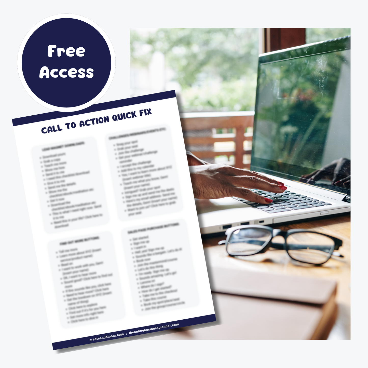 Website Call to Action Quick Fix