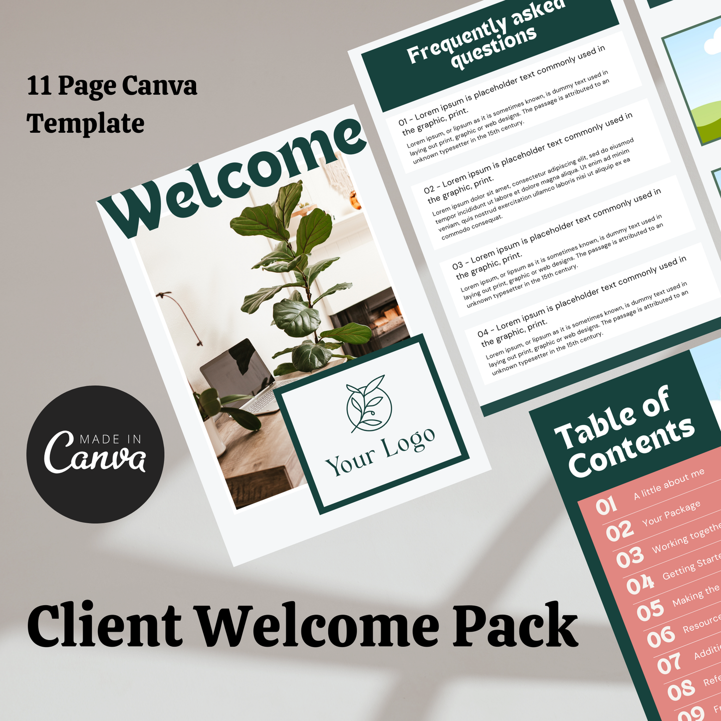 Client Onboarding Welcome Pack Canva Template
