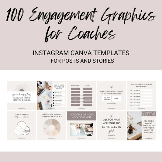 100 Engagement Graphics for Coaches