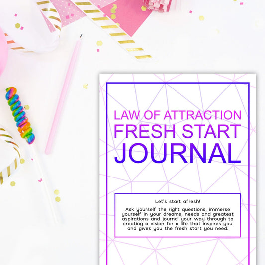 Law of Attraction Fresh Start Printable Journal