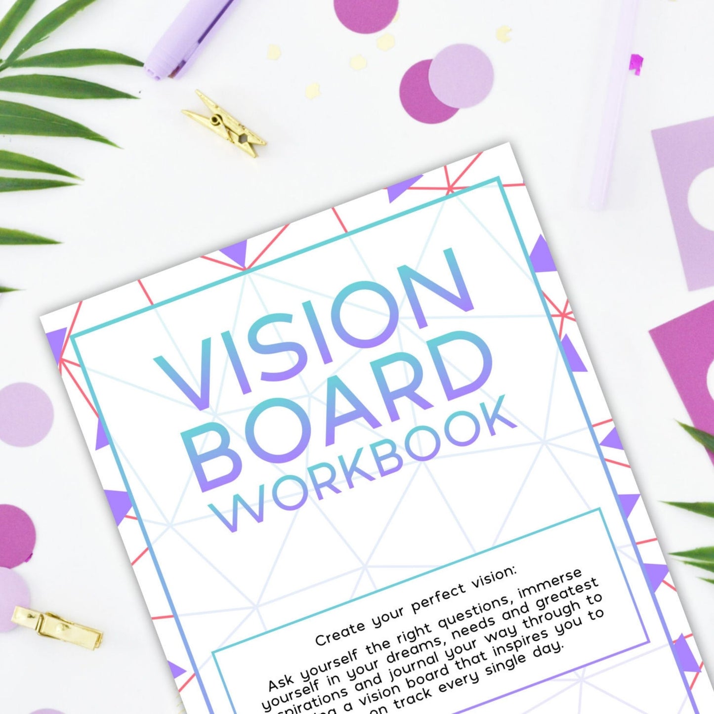 Vision Board Printable Workbook