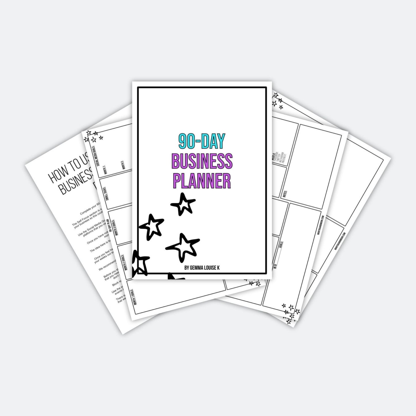 90-Day Business Printable Planner