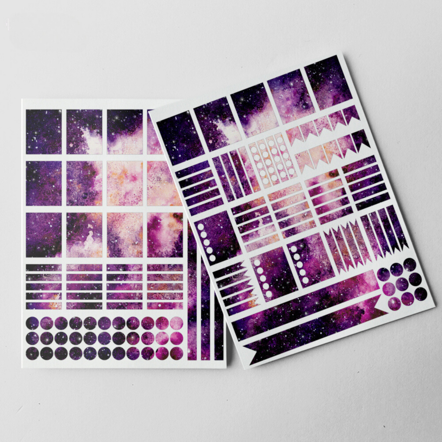 Galactic Glow Printable Planner Stickers Download