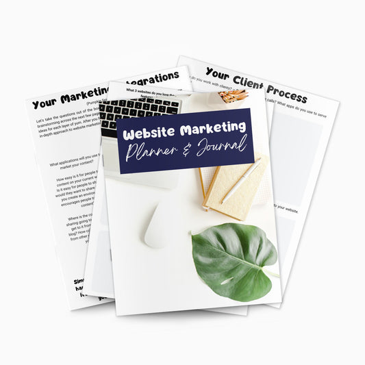 Website Marketing Planner and Journal Printable