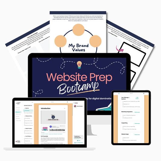 Website Prep Bootcamp